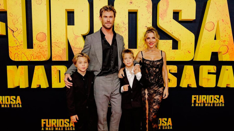 Elsa Pataky y Chris Hemsworth presentan oficialmente a sus gemelos en la alfombra roja de 'Furiosa'