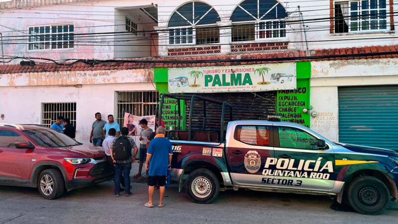Encuentra hombre sin vida al interior de un local de tour turísticos en Cancún