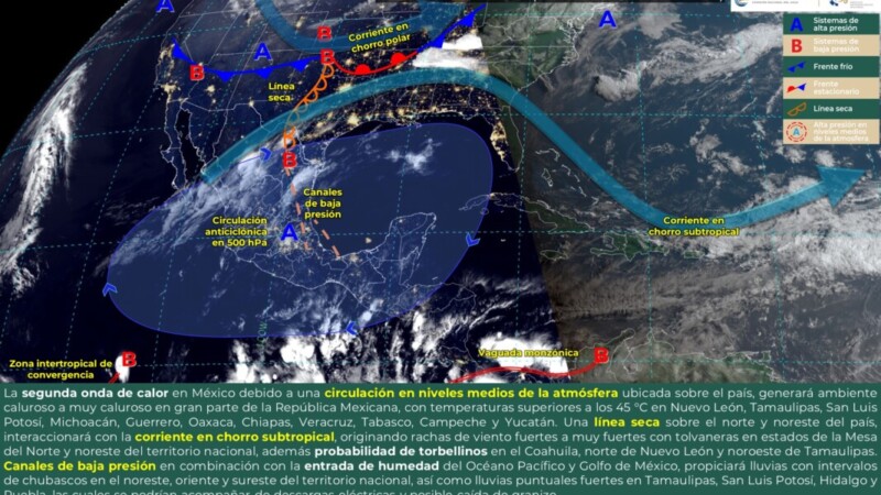 Pronóstico del clima para hoy miércoles 8 de mayo 2024 en Quintana Roo