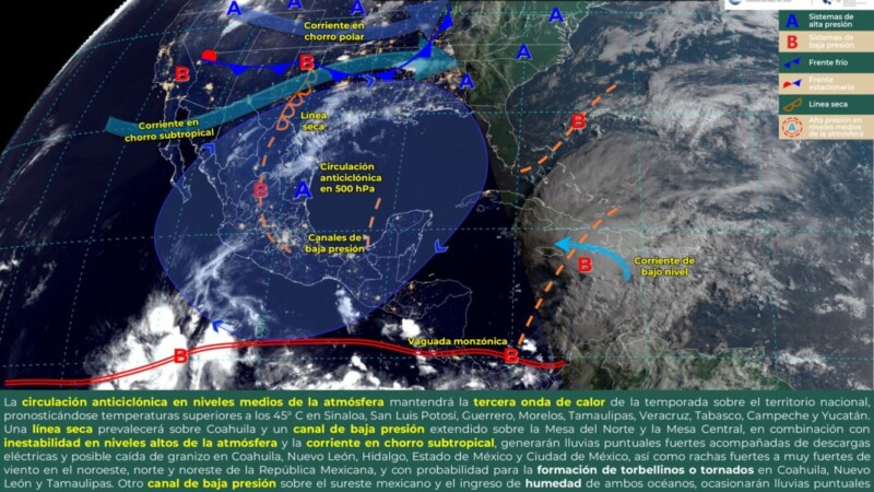 Pronóstico del clima para hoy miércoles 22 de mayo 2024 en Quintana Roo