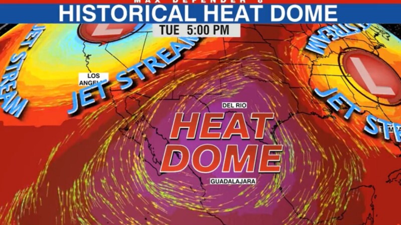 Inicia hoy el calor intenso o “Heat Dome” sobre México