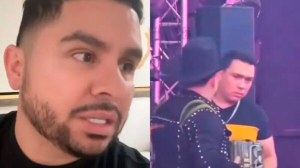 Larry Hernández ofende a miembro de su staff en un concierto