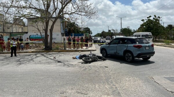 Motociclista pierde la vida en un choque en Haciendas del Caribe en Cancún