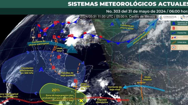 Pronóstico del clima para hoy viernes 31 de mayo 2024 en Quintana Roo