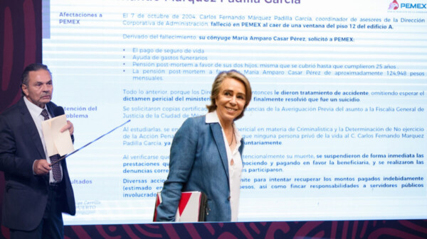 Ordena juez que Pemex vuelva a pagar pensión a Amparo Casar