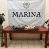 Playa del Carmen Asegura la Marina bulto con 28 paquetes de droga en Playacar