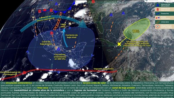 Pronóstico del clima para hoy viernes 24 de mayo 2024 en Quintana Roo