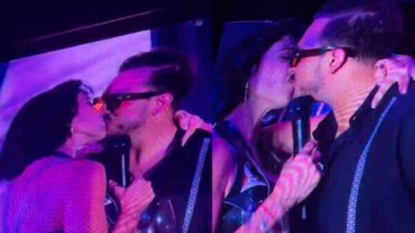 Susana Zabaleta besa en público a Ricardo Pérez