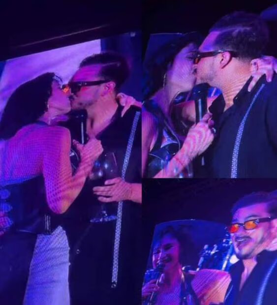 Susana Zabaleta besa en público a Ricardo Pérez