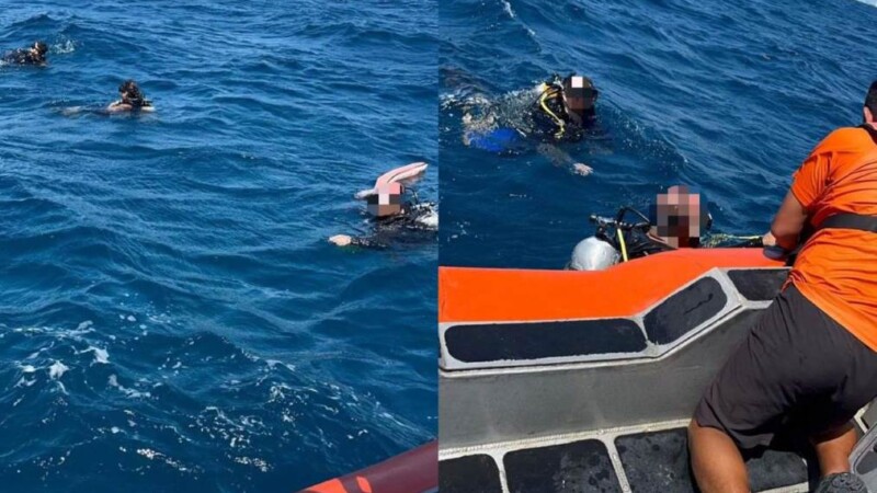 Rescata personal naval a tres buzos en inmediaciones de Punta Cancún