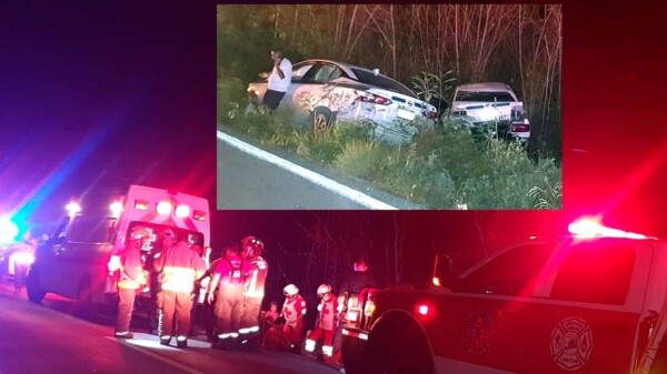Aparatoso accidente entre taxis de Cancún deja ocho heridos