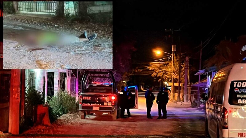 Lesionan a balazos a hombre en colonia de Cancún