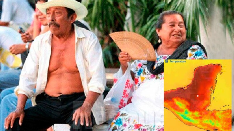 Calor "sancocha" a la Península de Yucatán a mas de 46 grados