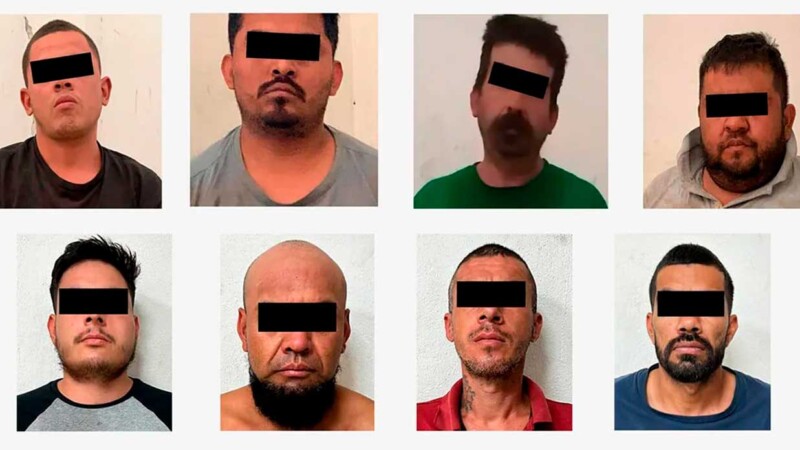 Arrestan a 8 presuntos sicarios del CJNG en Colima