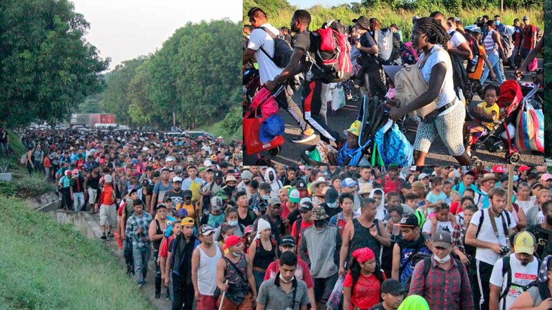 Parte nueva caravana migrante de Chiapas