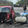 Choque entre automóvil y pipa en Cancún deja un lesionado