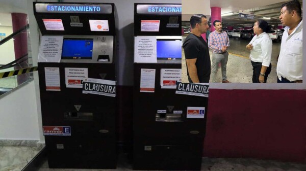 Clausuran cajeros automáticos en estacionamiento de plaza comercial de Cancún