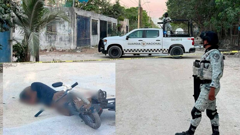 Asesinan de certero balazo a hombre en colonia de Cancún