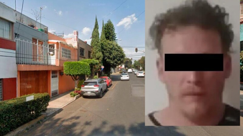 Sorprenden en la CDMX a un hombre arrastrando el cuerpo de una mujer