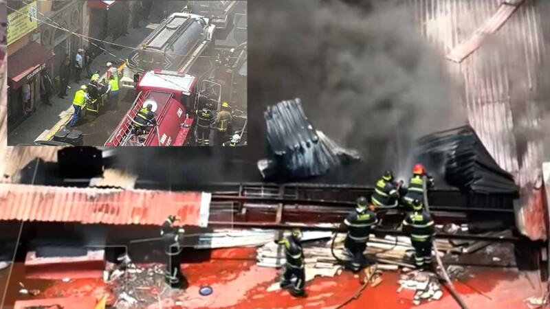 Incendio consume bodega en Centro Histórico de CDMX