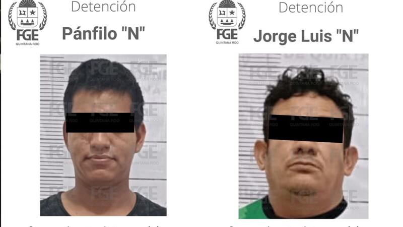 Capturan en Cancún a par de presuntos ladrones de casas