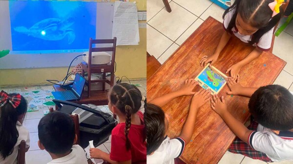 En el marco de la Octava Semana Estatal de la Tortuga Marina se impartió la plática "Tortugas Marinas de mi Isla"