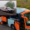 Vuelca autobús de turismo en Veracruz, hay 44 lesionados