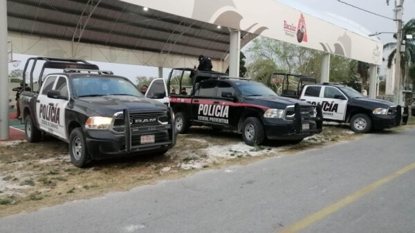 Por balacera despliegue de operativo en el poblado “El Gallito” en Bacalar