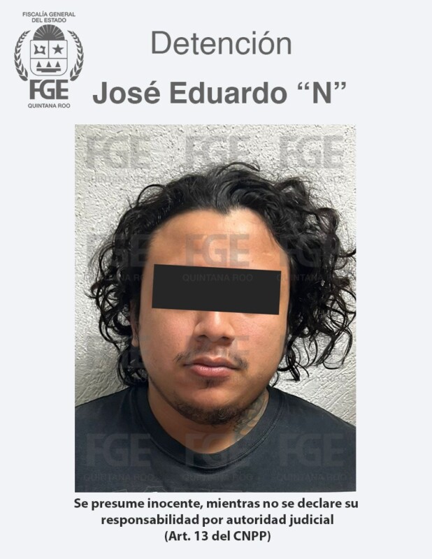 Cae uno de los principales extorsionadores en Playa del Carmen; la FGE cumplió una orden de aprehensión en contra de José Eduardo “N”.