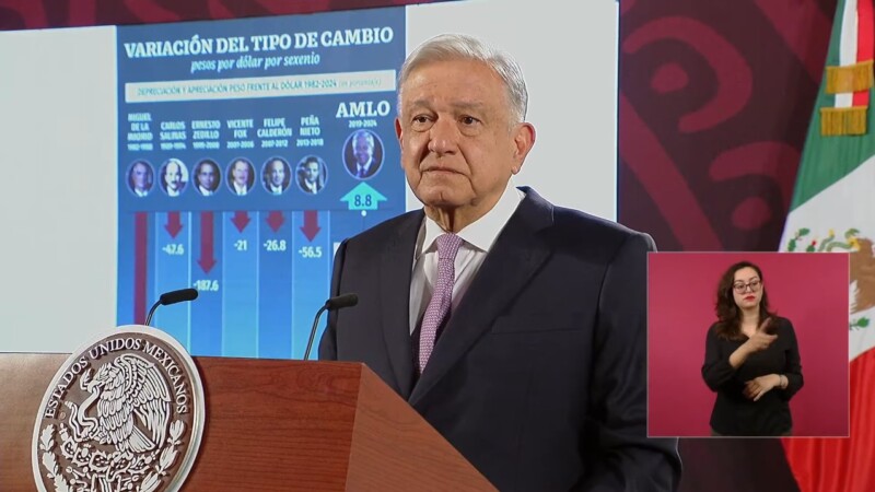 Defiende AMLO fortaleza del peso; se ha apreciado 8.8%