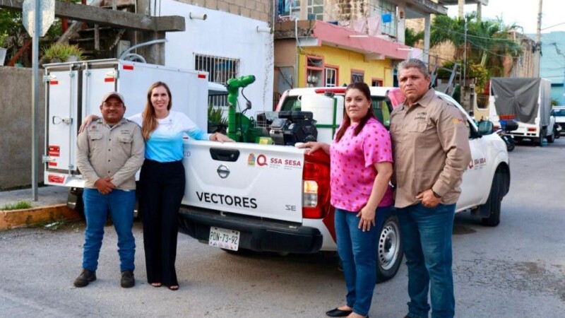 Atenea Gómez pone en marcha Mega Jornada de Nebulización en Isla Mujeres