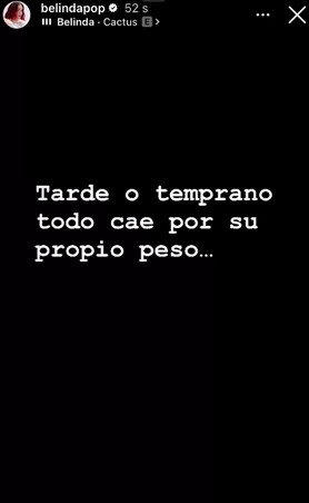 Belinda reacciona a la relación entre Christian Nodal y Ángela Aguilar