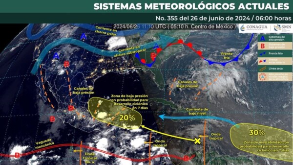Pronóstico del clima en Quintana Roo para hoy miércoles 26 de junio 2024