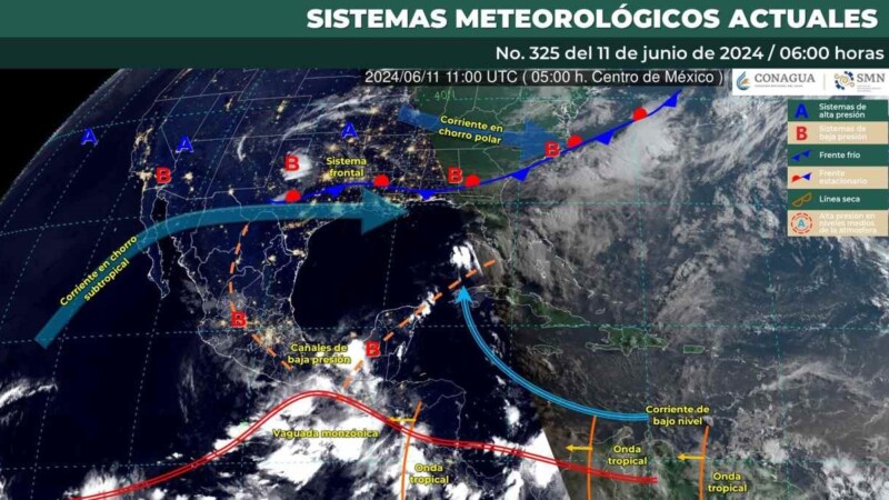 Pronóstico del clima para hoy martes 11 de junio 2024 en Quintana Roo