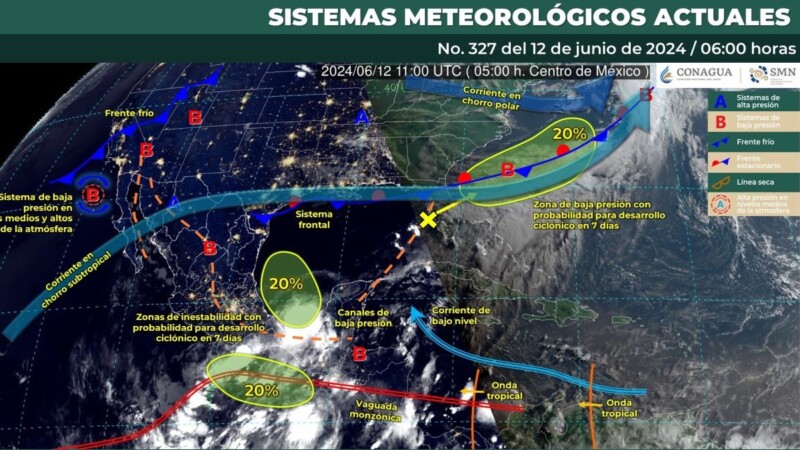 Pronóstico del clima en Quintana Roo para hoy miércoles 12 de junio 2024