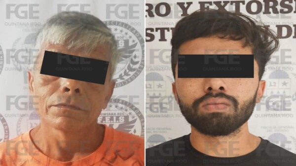 Capturan a dos personas por el delito de extorsión en Cancún