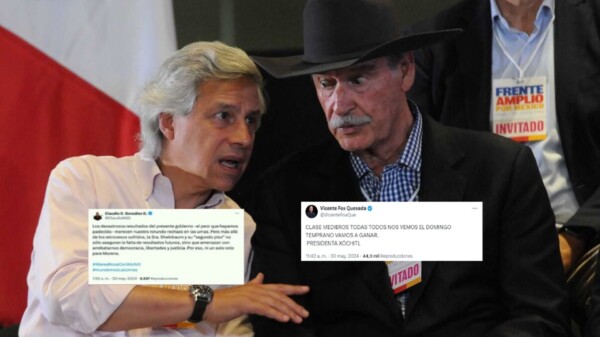 Violan veda electoral Claudio X y Fox, piden votar por Gálvez