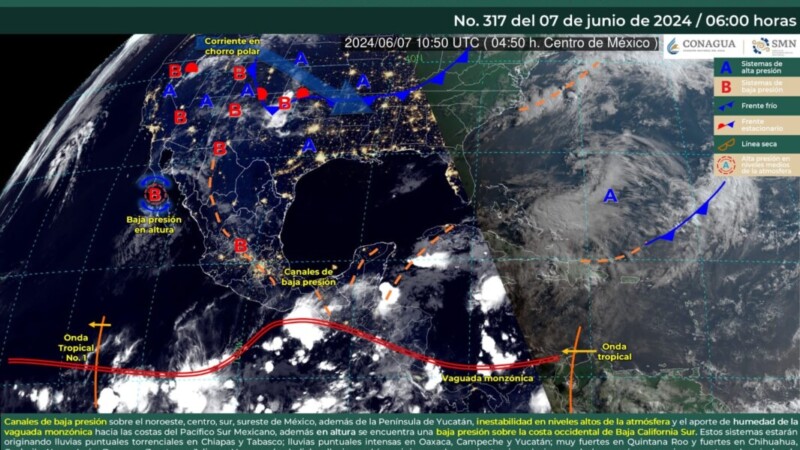 Pronóstico del clima en Quintana Roo para hoy viernes 7 de junio 2024