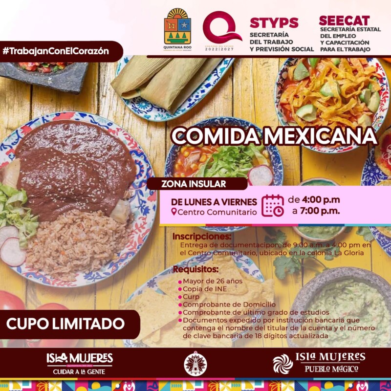 Impartirá nuevos cursos de capacitación en el Centro Comunitario de la Zona Insular, como parte del “Programa de Apoyo al Empleo Estatal”.