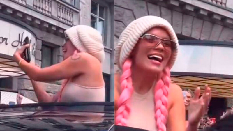 Karol G 'roba' el celular de una fan en Alemania