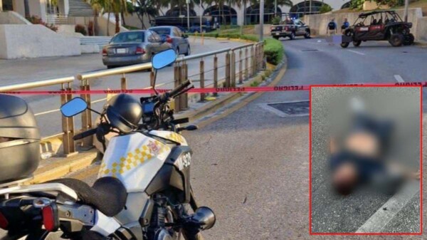 Motociclista muere al derrapar en la Zona Hotelera de Cancún
