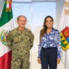 Mara Lezama revisa con titular de Semar “Estrategia contra el sargazo en Q. Roo”
