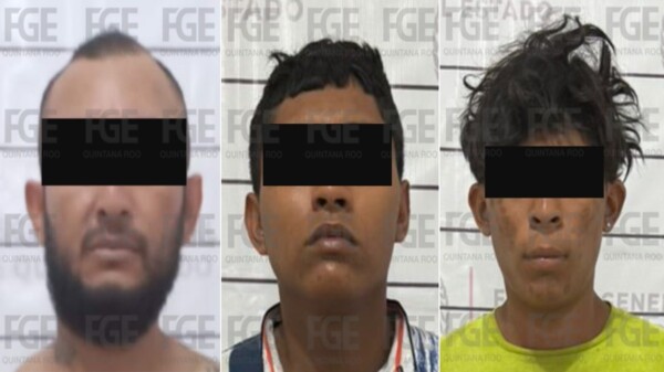 Detienen a 3 presuntos narcomenudistas; implican a uno en homicidio en Cancún