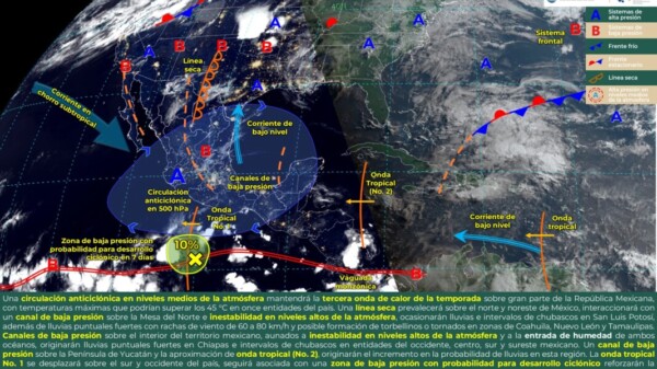 Pronóstico del clima para hoy lunes 3 de junio 2024 en Quintana Roo