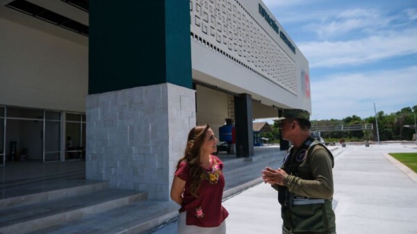 Supervisa Mara Lezama obras de la estación del Tren Maya en Chetumal