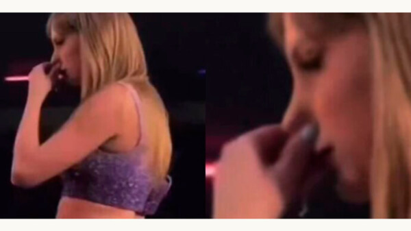 Taylor Swift se 'limpia' los mocos en pleno concierto