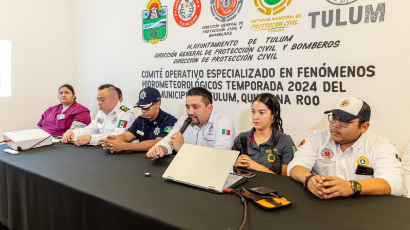 Refuerzan acciones en Tulum Comité Hidrometeorológico