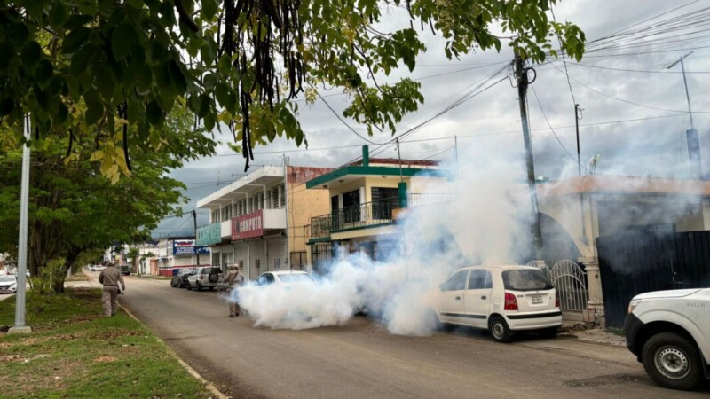 Continúa el operativo de combate al dengue en todo Chetumal
