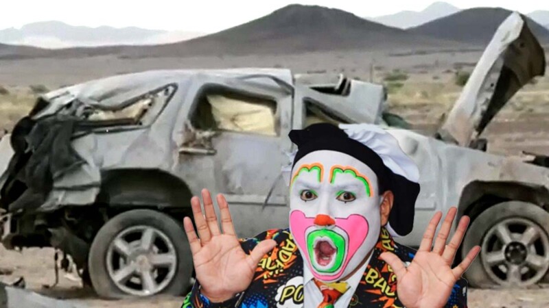 Staff del payaso "Brincos Dieras" sufre accidente, mueren dos