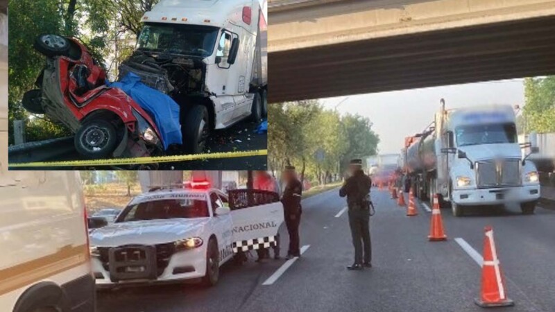 Trágico accidente en la autopista México-Querétaro deja dos muertos